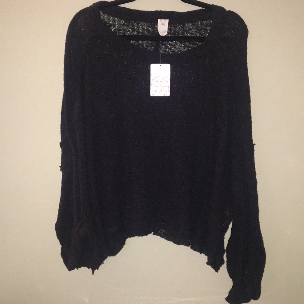 Black Free People Knit Sweater